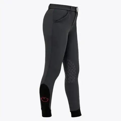 Cavalleria Toscana Unisex Young rider's knee grip jumping breeches | Cavalleria Toscana CHARCOAL GREY-2