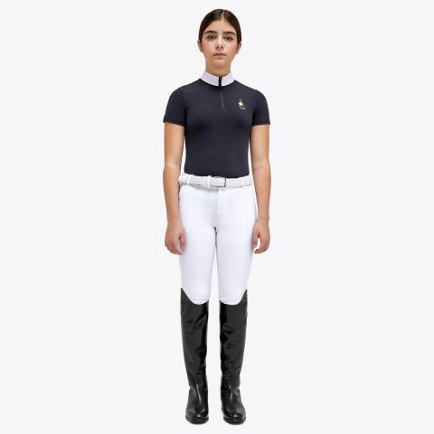 Cavalleria Toscana FISE Competition polo shirt NAVY-1