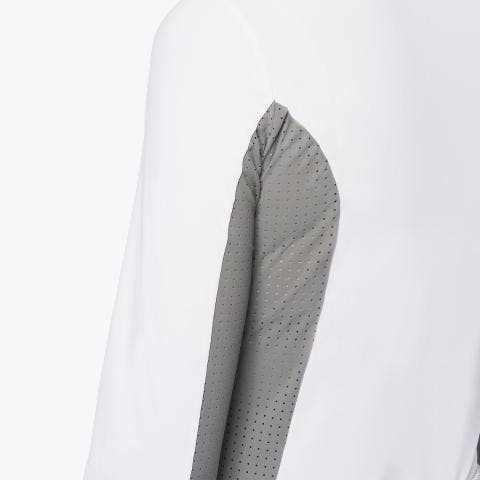 Cavalleria Toscana Women's hunter polo with insert WHITE/LIGHT GREY-4