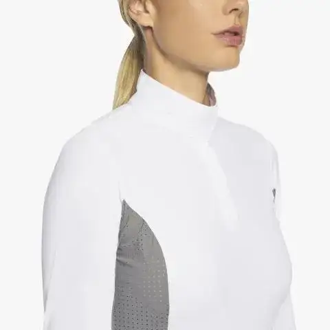 Cavalleria Toscana Polo hunter con inserti WHITE/LIGHT GREY-5