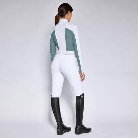 Cavalleria Toscana Polo da concorso da donna WHITE / PETROLEUM-2