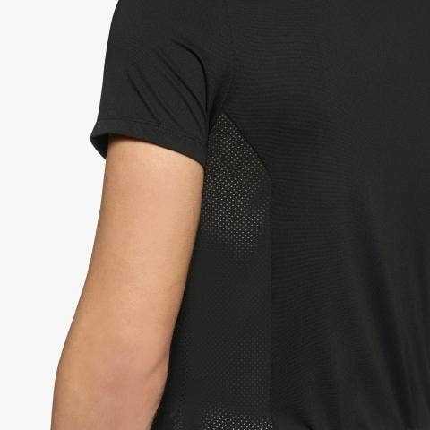 Cavalleria Toscana Men’s performance piqué knit polo shirt with buttons BLACK-4