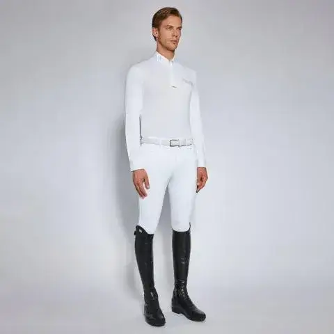 Cavalleria Toscana Polo da concorso da uomo WHITE-1