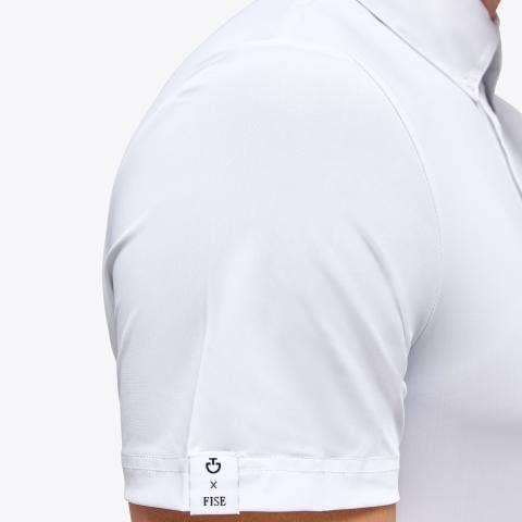 Cavalleria Toscana FISE men's polo shirt WHITE-4