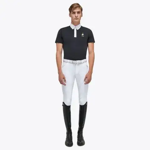 Cavalleria Toscana FISE men's polo shirt NAVY-1