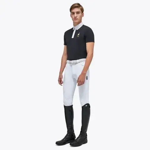 Cavalleria Toscana FISE men's polo shirt NAVY-2