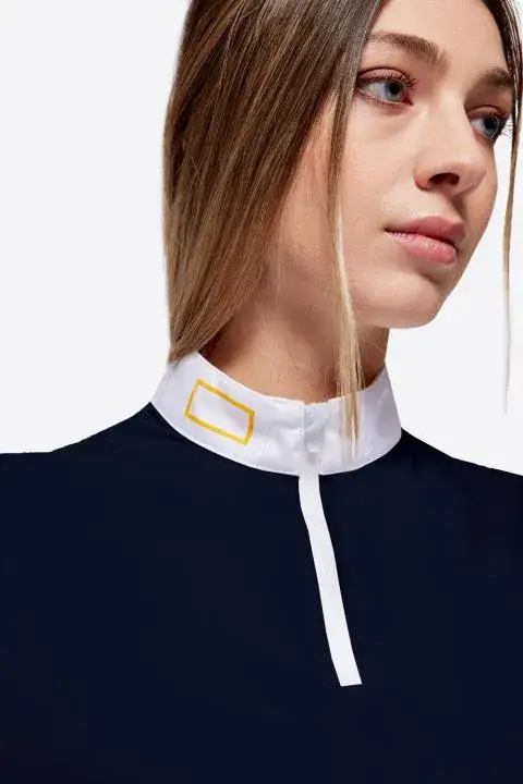 Rider's Gene Polo da competizione a maniche lunghe donna RG NAVY-2