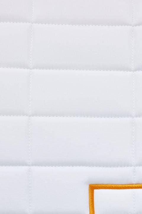 Rider's Gene RG Rectangular Quilt Jumping Saddle Pad WHITE-2
