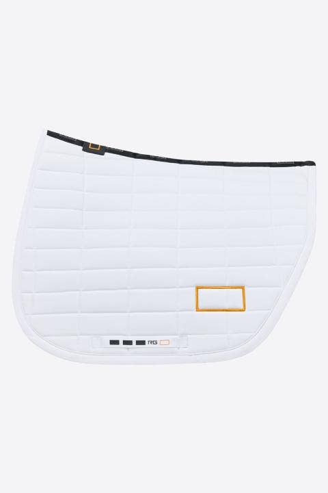 Rider's Gene RG Rectangular Quilt Dressage Saddle Pad WHITE-1
