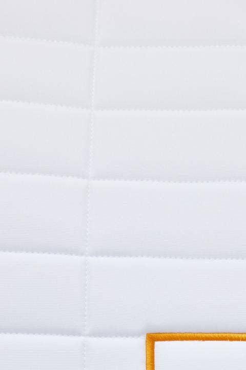 Rider's Gene RG Rectangular Quilt Dressage Saddle Pad WHITE-2