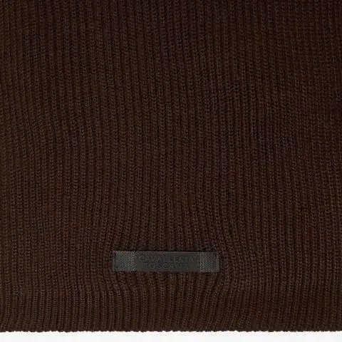 Cavalleria Toscana Merino wool scarf DARK CHOCOLATE-3