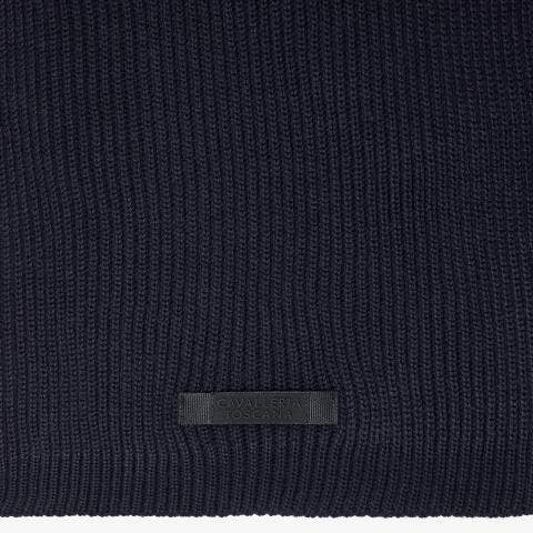 Cavalleria Toscana Merino wool scarf NAVY-3