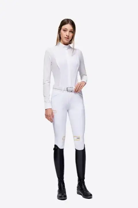 Rider's Gene RG Jersey and Mesh L/S Competition Shirt WHITE/KNIT-1