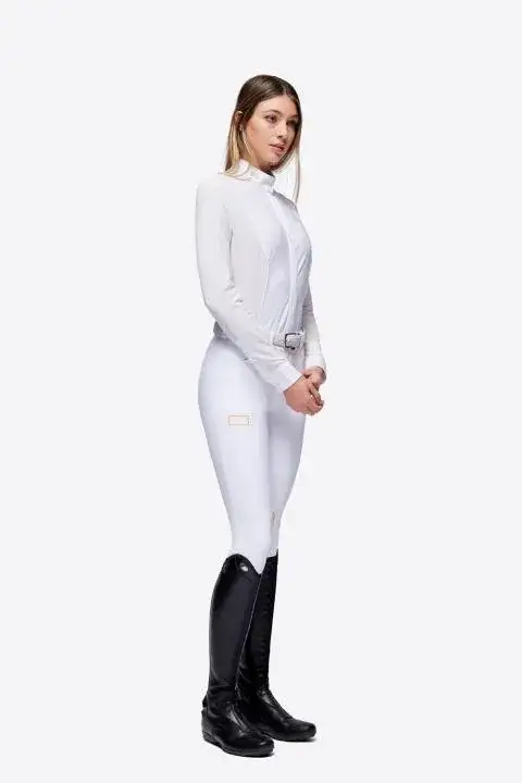 Rider's Gene RG Jersey and Mesh L/S Competition Shirt WHITE/YELLOW-2
