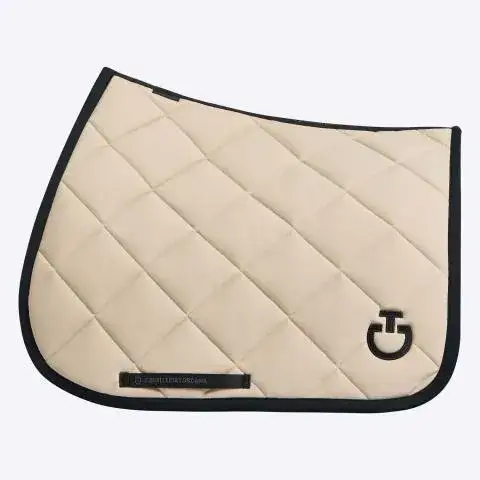 Cavalleria Toscana Jumping horse saddle pad BEIGE/BLACK-1