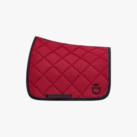 Cavalleria Toscana Sottosella da dressage con trapuntatura a rombi. Rose/Navy Blue-1