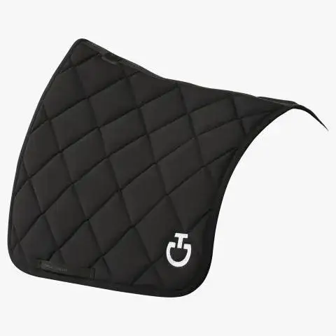 Cavalleria Toscana Diamond Quilted Jersey Dressage Saddle Pad BLACK-3