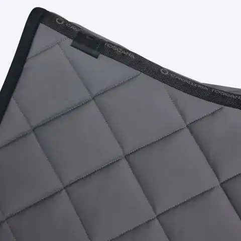 Cavalleria Toscana Dressage horse saddle pad ANTHRACITE GREY/BLACK-2