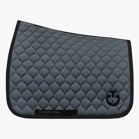 Cavalleria Toscana Sottosella da Dressage con trapuntatura circolare DARK GREY/BLACK-1