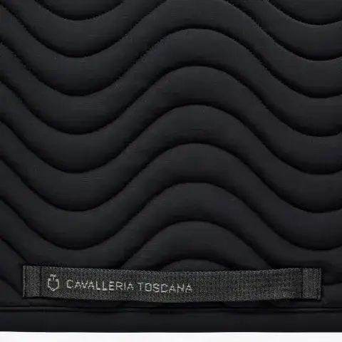 Cavalleria Toscana Sottosella da salto in cotone trapuntato BLACK-3
