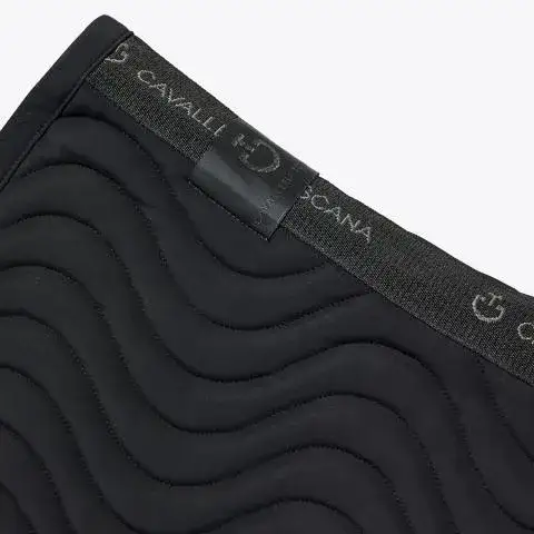 Cavalleria Toscana Sottosella da salto in cotone trapuntato BLACK-4