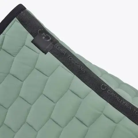 Cavalleria Toscana Sottosella da dressage in cotone trapuntato EMERALD GREY-3
