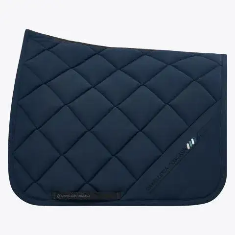 Cavalleria Toscana Sottosella da dressage in cotone trapuntato OCEAN BLUE-1