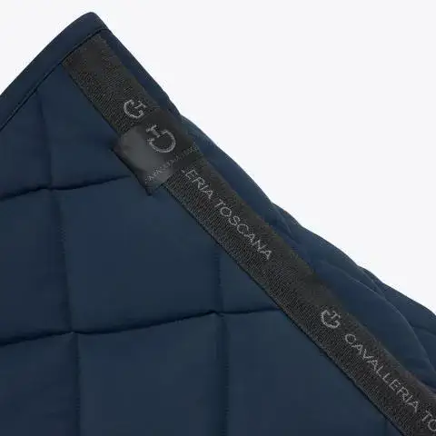 Cavalleria Toscana Sottosella da dressage in cotone trapuntato OCEAN BLUE-3