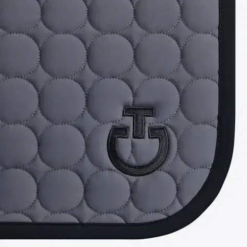 Cavalleria Toscana Dressage horse saddle pad ANTHRACITE GREY/BLACK-3
