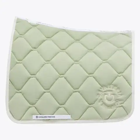 Cavalleria Toscana Sottosella da dressage trapuntato Ct Orbit PISTACHIO / Off-White-1