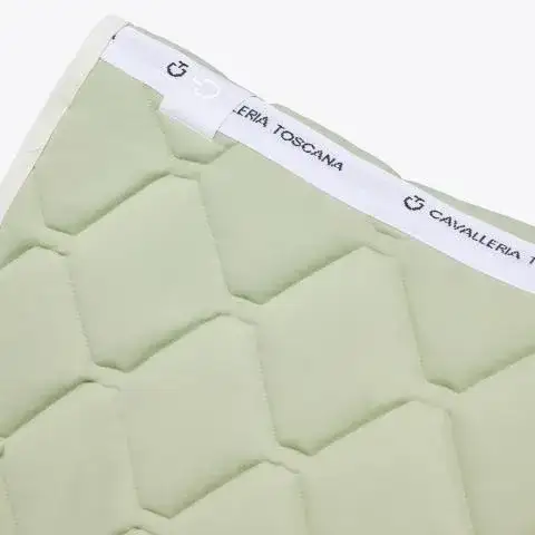 Cavalleria Toscana Sottosella da dressage trapuntato Ct Orbit PISTACHIO / Off-White-3