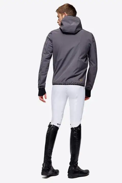 Rider's Gene RG Jersey Hooded Zip Softshell Jacket Graphite Grey-3