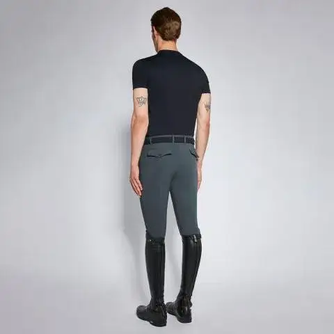 Cavalleria Toscana Men's cotton t-shirt NAVY-2