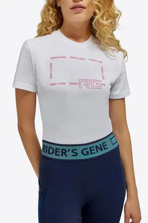 Rider's Gene Rider's Gene woman Cotton T-shirt WHITE-2