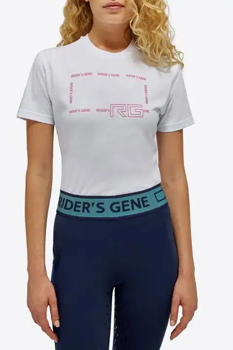 Rider's Gene Rider's Gene woman Cotton T-shirt WHITE-4