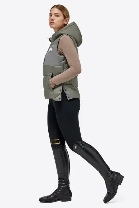Rider's Gene Gilet RG trapuntato in nylon leggero imbottito VERDE BANDIERA-2
