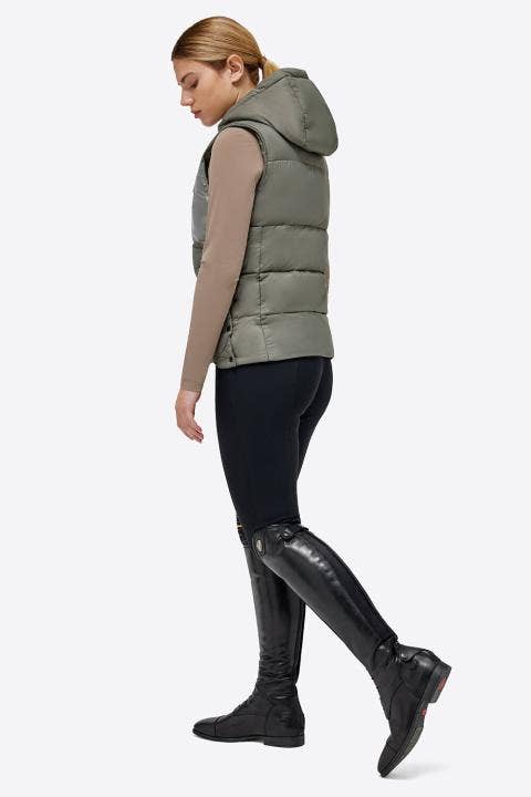 Rider's Gene Lightweight Padded Nylon Quilted RG Vest VERDE BANDIERA-3