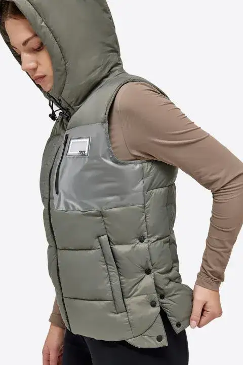Rider's Gene Gilet RG trapuntato in nylon leggero imbottito VERDE BANDIERA-5