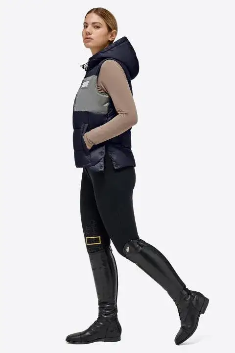 Rider's Gene Lightweight Padded Nylon Quilted RG Vest NAVY-2