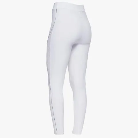 Riding leggins with perforated inserts