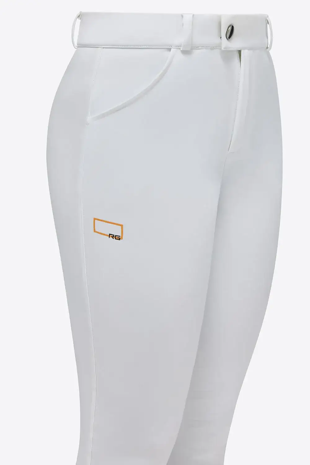 Rider's Gene Rider's Gene Unisex Young Riders Breeches knee grip WHITE-3