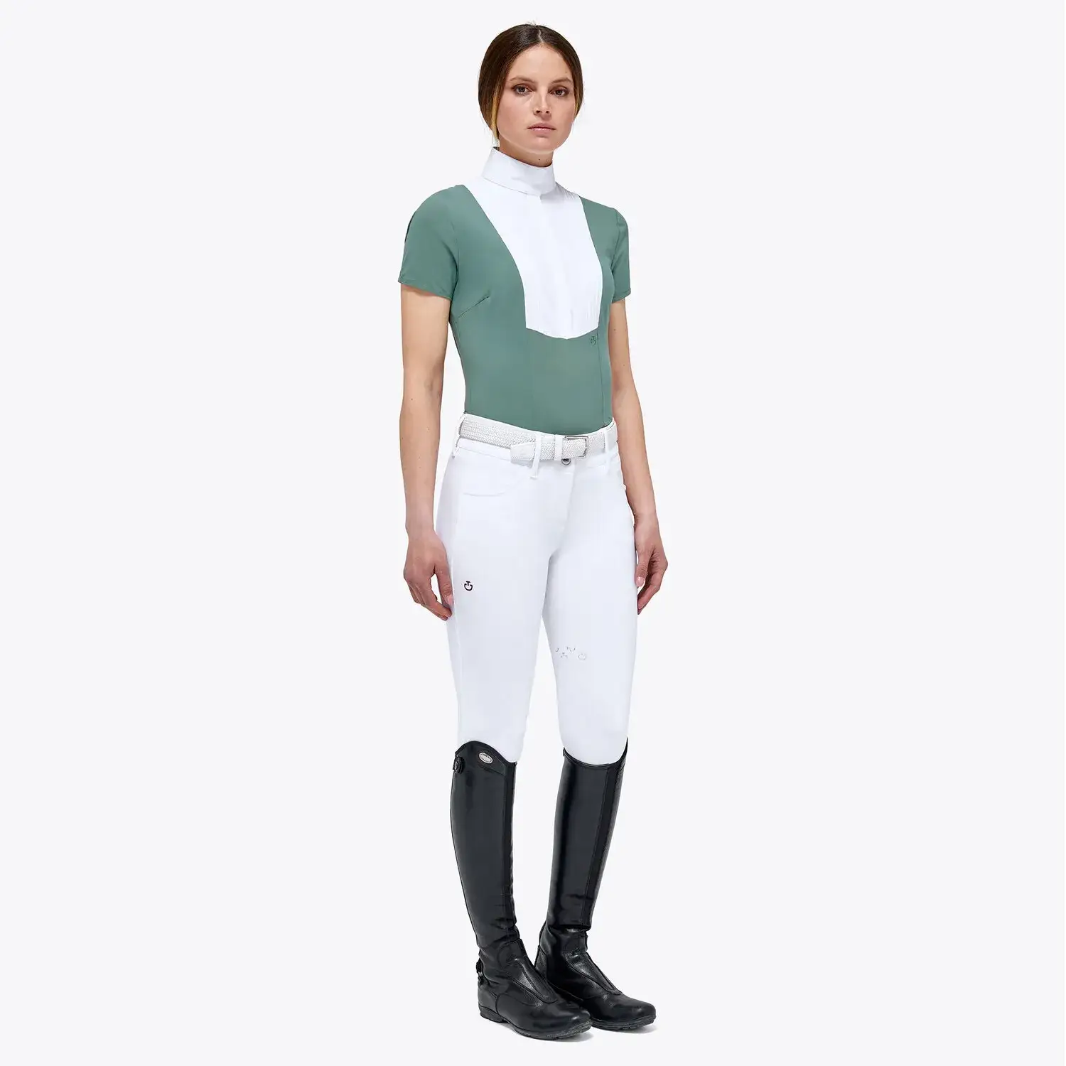 Cavalleria Toscana Hunter shirt EMERALD GREY-2
