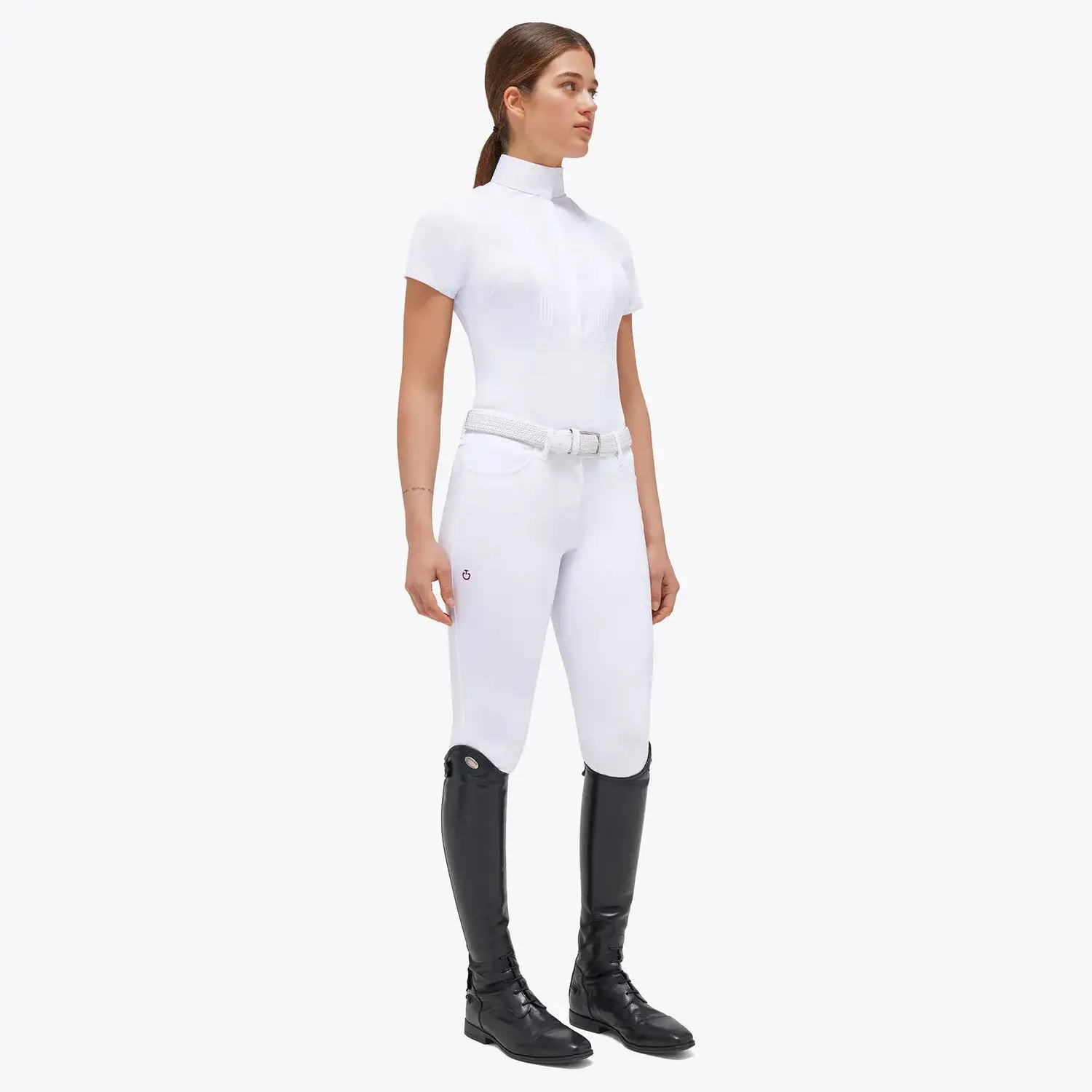 Cavalleria Toscana Women's competition shirt WHITE-1