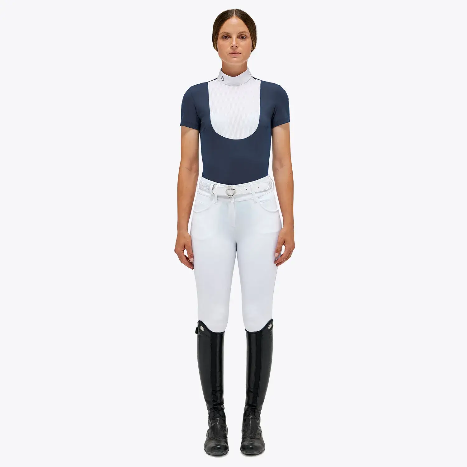 Cavalleria Toscana Camicia da competizione donna ATLANTIC BLUE-1