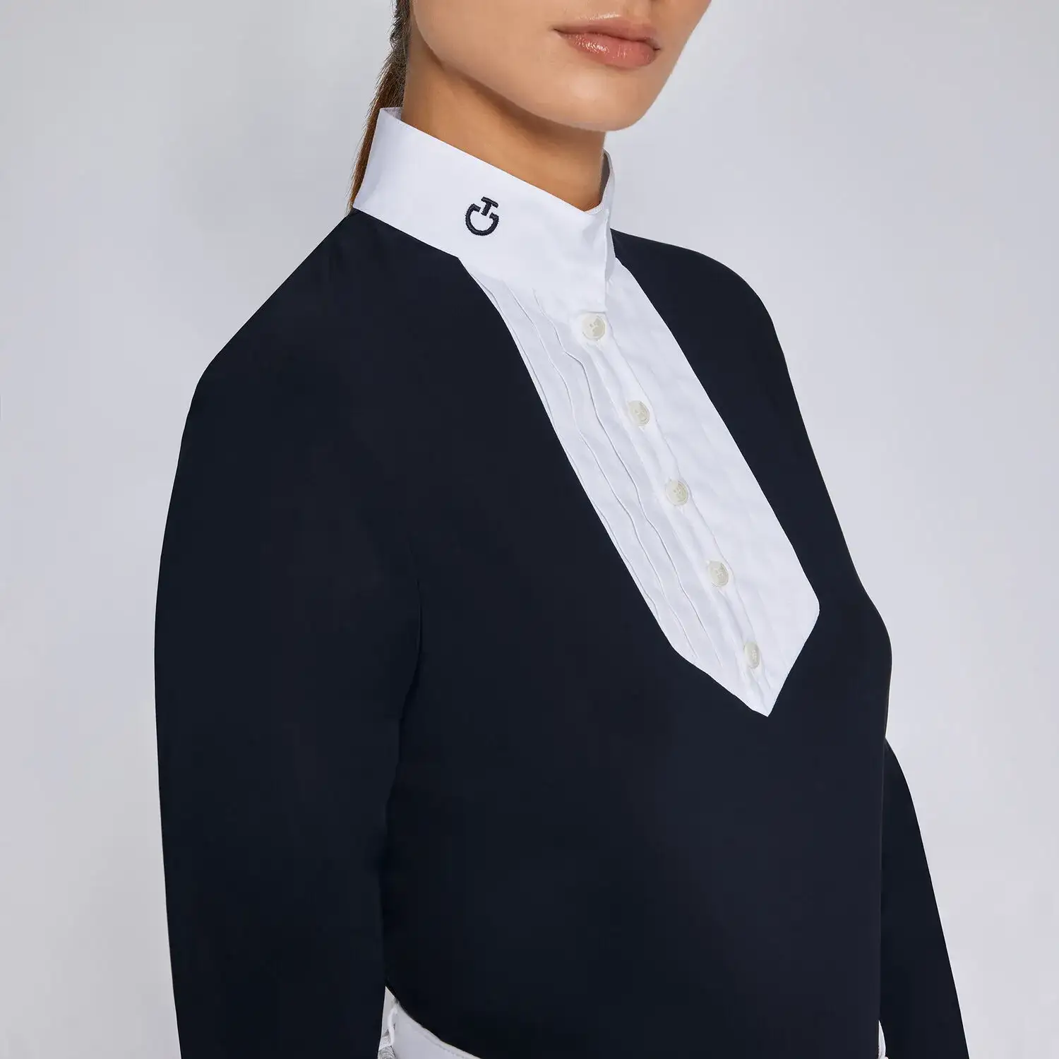 Cavalleria Toscana Women's competition shirt NAVY-3