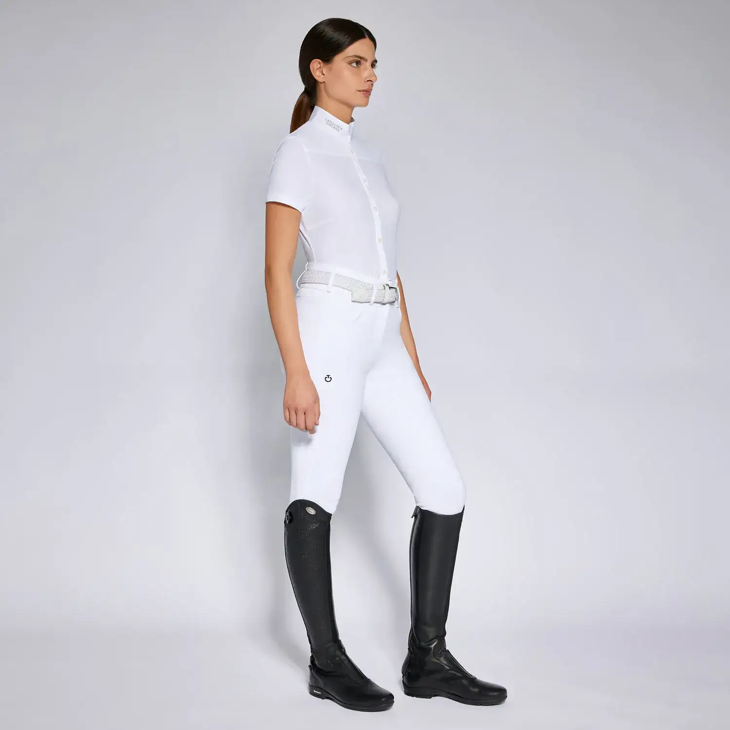 Cavalleria Toscana Women's competition shirt WHITE-1
