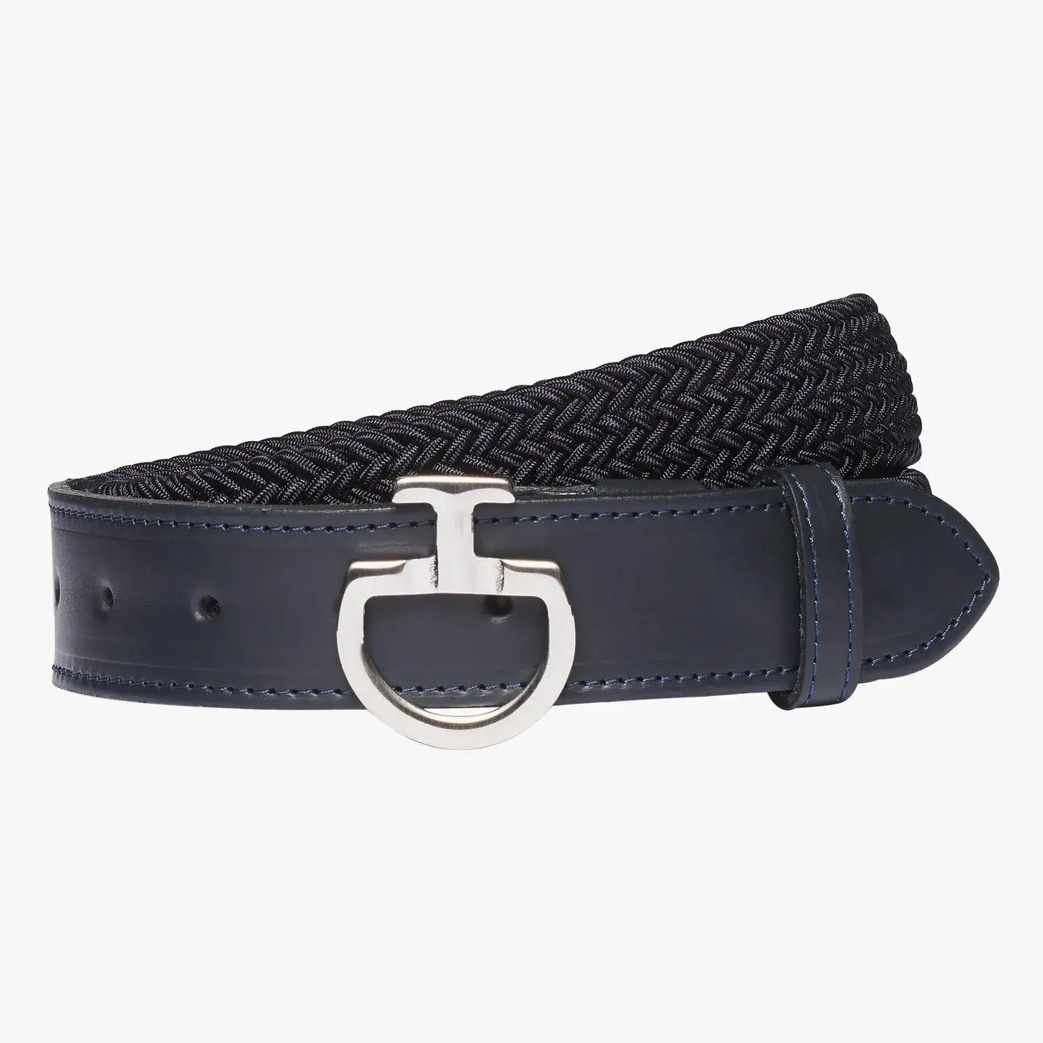 Cavalleria Toscana Women's elastic belt DARK BLUE/DARK BLUE-1