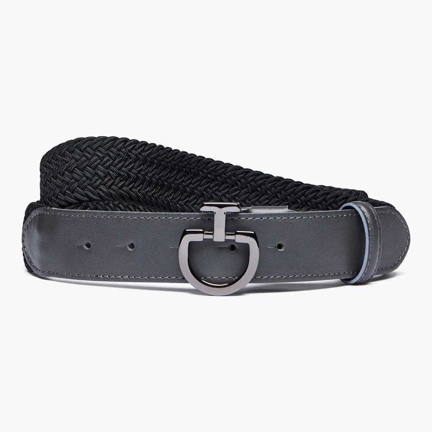 Cavalleria Toscana Women's elastic belt BLACK/DARK GREY-1