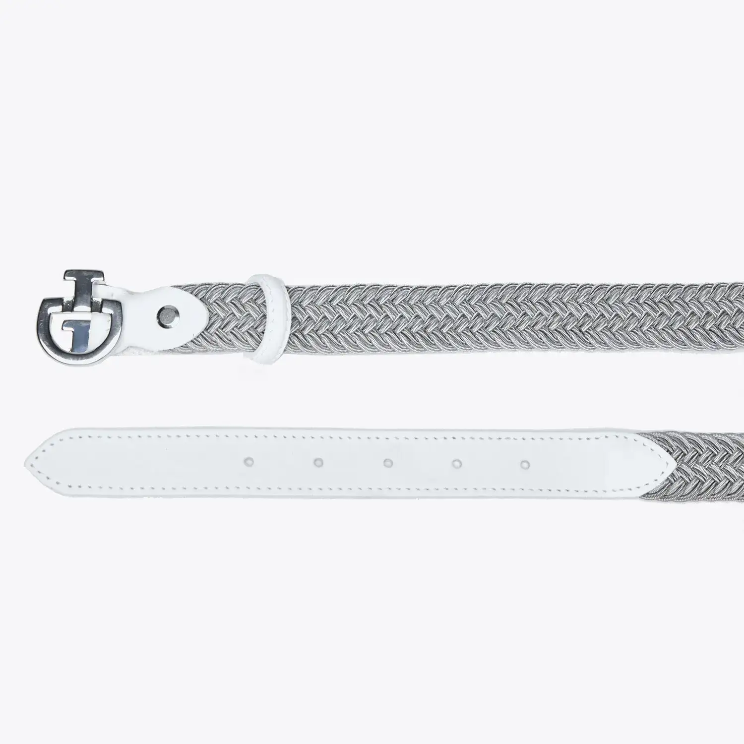 Cavalleria Toscana Children’s rayon belt GREY/WHITE-2