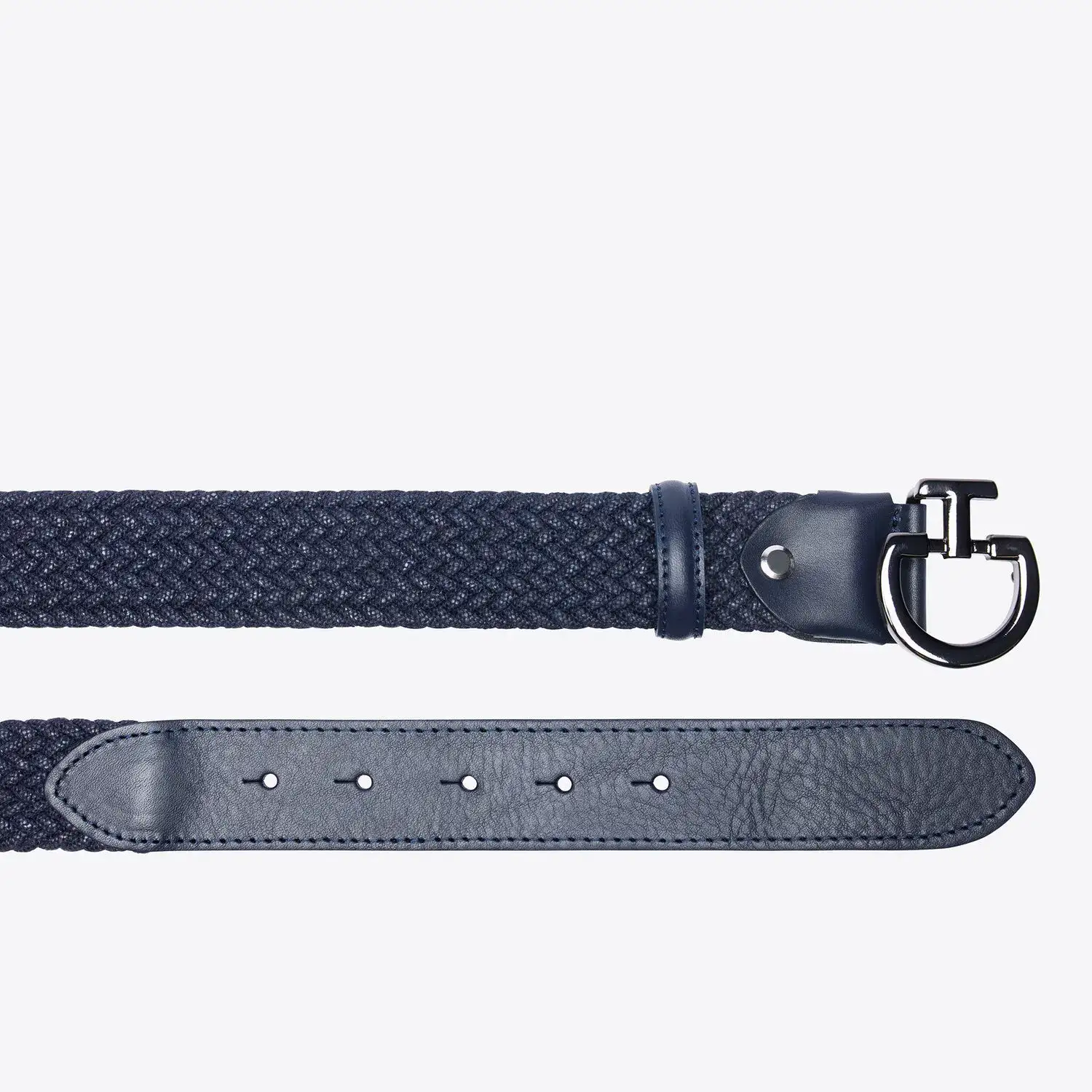 Cavalleria Toscana Women's Chamois Belt DARK BLUE/DARK BLUE-2